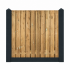 Glad antraciet gecoat 21 planks grenen