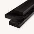 Douglas balk | zwart - RAL9005 | 5x15 cm | 400 cm