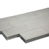Tuintegel 20x40x5cm grijs mini facet