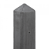 Beton-paal IJssel antraciet diamantkop 10x10x280cm kabeldoo