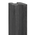 Beton-sleufpaal Zaan 10x10x275 antraciet Vlakke kop