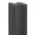 Beton-sleufpaal Zaan 10x10x275 antraciet Vlakke kop
