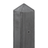 Beton-motiefpaal Schie antraciet diamantkop