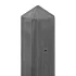 Beton-motiefpaal Schie antraciet diamantkop