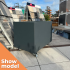 Showmodel | Plantenbak 90x60x60 cm Antraciet