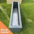 Showmodel | Plantenbak 120x30x40 cm Antraciet