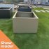 Showmodel | Plantenbak 90x90x60 cm Champagne