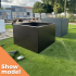 Showmodel | Plantenbak 90x90x60 cm Donkerbruin