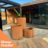 Showmodel | Plantenbak Ø60 x 100 cm Cortenstaal