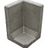 Hoek L-Element Grijs 40X40X40cm