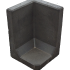 Hoek L-Element Zwart 40X40X40cm