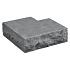 Blue Stone traptrede gekapt hoekstuk uitw. 50/35x15 cm.