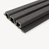 Fiberdeck triple WEO35 klasse D | 3,3x17 | dark grey | 290